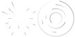 © Pixxsa - Radial, radiating circular, concentric lines vector element