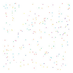 Poster - Colorful random, diffuse circles, dots pattern. Scattered speckles, polka dots