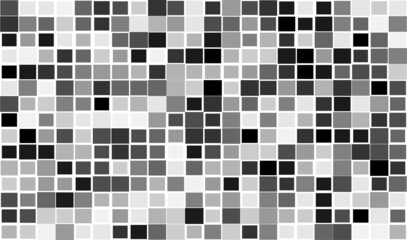 Aufkleber - Random mosaic square tiles seamless, repeatable cubism pattern, texture and backdrop