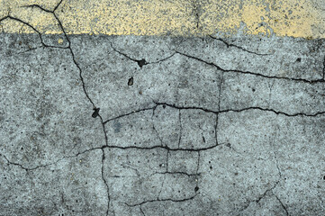 old cracked wall