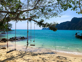 Wall Mural - beautiful Phi Phi Island beach at Krabi, Thailand