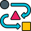 dependency filled outline icon