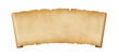 © daboost - Old paper horizontal banner. Parchment scroll isolated on white