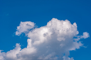 Wall Mural - Blue sky background with white clouds, texture