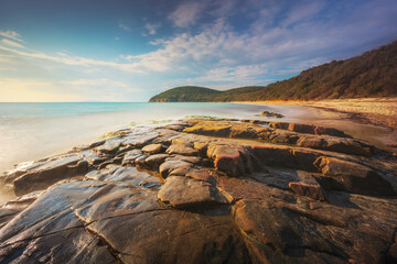 Wall Mural - Cala Violina bay beach in Maremma, Tuscany. Mediterranean sea. Italy.