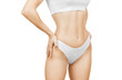 © ierehon74 - Female hips in white underwear, isolated on white. Hands on hips.