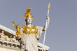 The ancient Greek Goddess Athena in front of Austrian Parliament Building