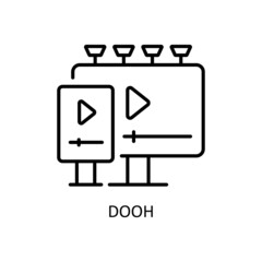 Dooh Vector Outline icons for your digital or print projects.