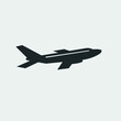 Airplane vector icon illustration sign 