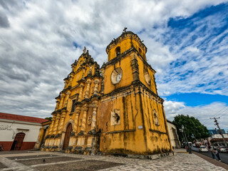 Wall Mural - The beautiful La Recoleccion (Church the Recollection) in UNESCO Heritage León, Nicaragua