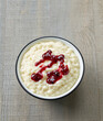 bowl of rice pudding