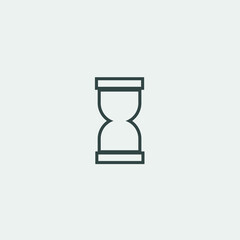 Wall Mural - time glass vector icon illustration sign 