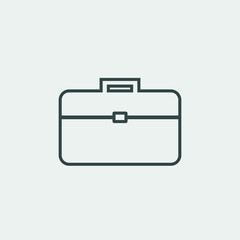 Sticker - briefcase vector icon illustration sign