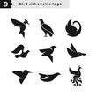 Bird silhouette logo concept