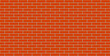 Seamless texture of brick red. Vector illustration.