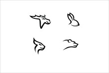 Assorted Animal Vectors Shaped Like Design Illustration Vector Painting