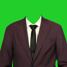 Men's Suit With Shirt And Tie.
