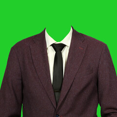 Wall Mural - Men's suit with shirt and tie.