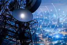 Telecommunication Mast TV Antennas Wireless Technology	