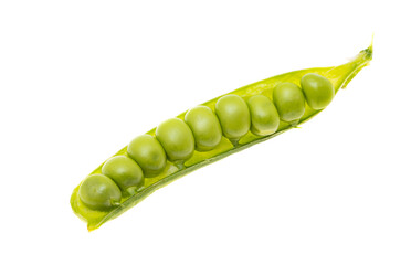 Sticker - green peas isolated