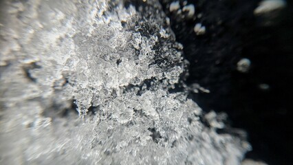 Wall Mural - water drops on a rock