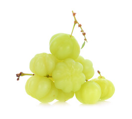 Wall Mural - star gooseberry on white background