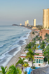 Sticker - Beach in Mazatlan, Sinaloa, HDR Image