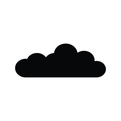 Wall Mural - Cloud icon, vector illustration. Flat design style
on white background
