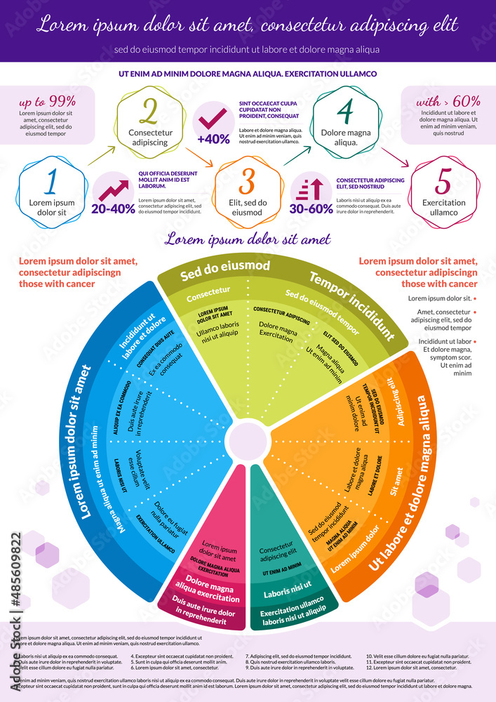 Vector infographics design template, process diagrams, flow charts, etc ...