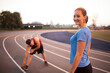 © Cavan Images - Young adults working out together