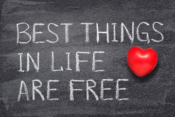 Wall Mural - best things free heart