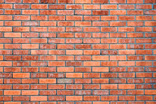 Red Brick Wall Of Loft Building, Red Grunge Brick Wall Background, Loft Texture, Masonry Brickwork