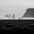 Czarna plaża w Islandii