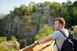 © Maria Sbytova - Man in the Troodos mountains on a summer day. National park 'Troodos Mountains', Cyprus