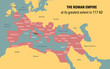 Map of Roman Empire territory at its peak