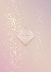 Wall Mural - Vector abstract shiny luxury background in light soft pastel colors with golden spots. A4 premium modern gradient template with splash texture for elegant wedding invitation, card or notebook cover