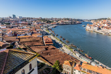 Canvas Print - Vue sur Porto Ribeira depuis le belvédère de Gaia