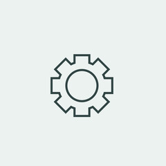 gear settings vector icon illustration sign 