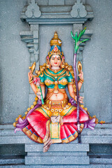 Wall Mural - Colourful Hindu God Statue at a Hindu Temple in George Town, Penang, Malaysia, Southeast Asia