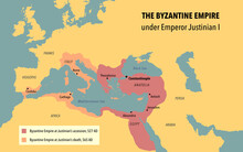 The Byzantine Empire Under Emperor Justinian I, Before His Accession And After His Death