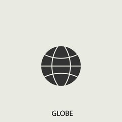 Wall Mural - Globe vector icon illustration sign 