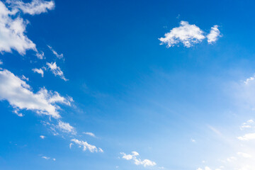 Wall Mural - Refreshing blue sky and cloud background material_v_sky_26