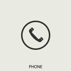 Sticker - phone vector icon illustration sign 