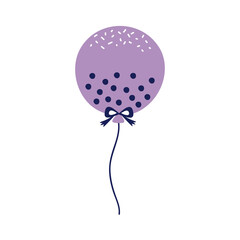 Sticker - lilac balloon helium