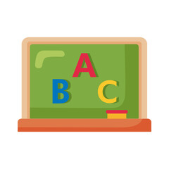 Sticker - kindergarten chalkboard with alphabet