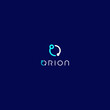 orion logo design modern O letter