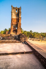 Wall Mural - Ruins of St. Augustine Convent, UNESCO World Heritage Site in Old Goa, Goa, India