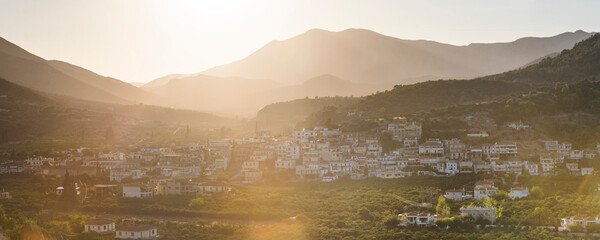 Wall Mural - Sunset at Epidauros (Epidavros), Peloponnese, Greece, Europe