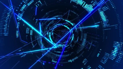 Aufkleber - Electronics technology concept. Digital transformation. Abstract background.