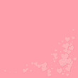 © Begin Again - Pink heart love confettis. Valentine's day corner